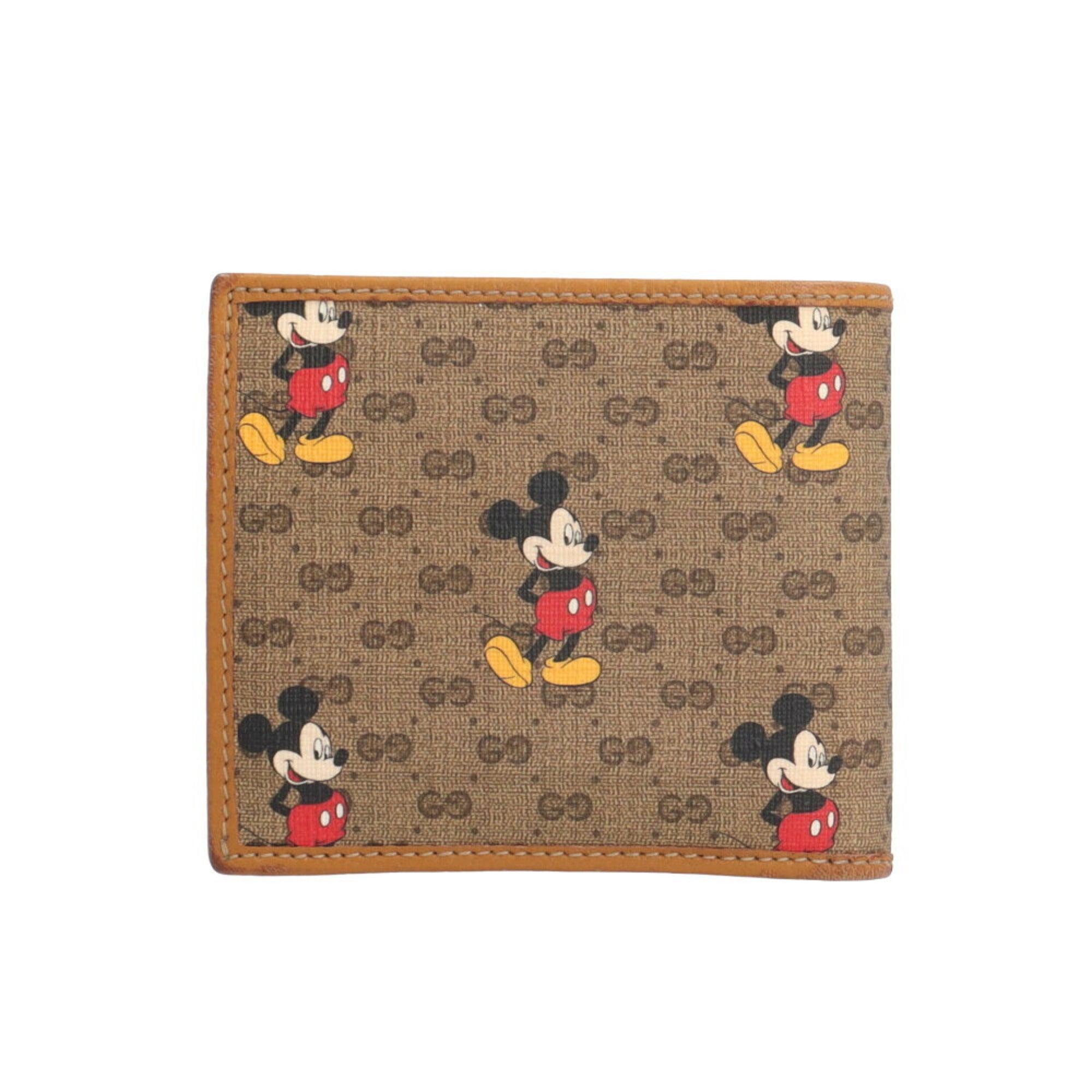 Gucci Brown Gg Supreme Canvas Wallet (Bi-Fold) (Pre-Owned)