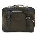 Prada Black Brown Nero Canvas Leather Handbag Shoulder Bag Tote Bag (Pre-Owned)
