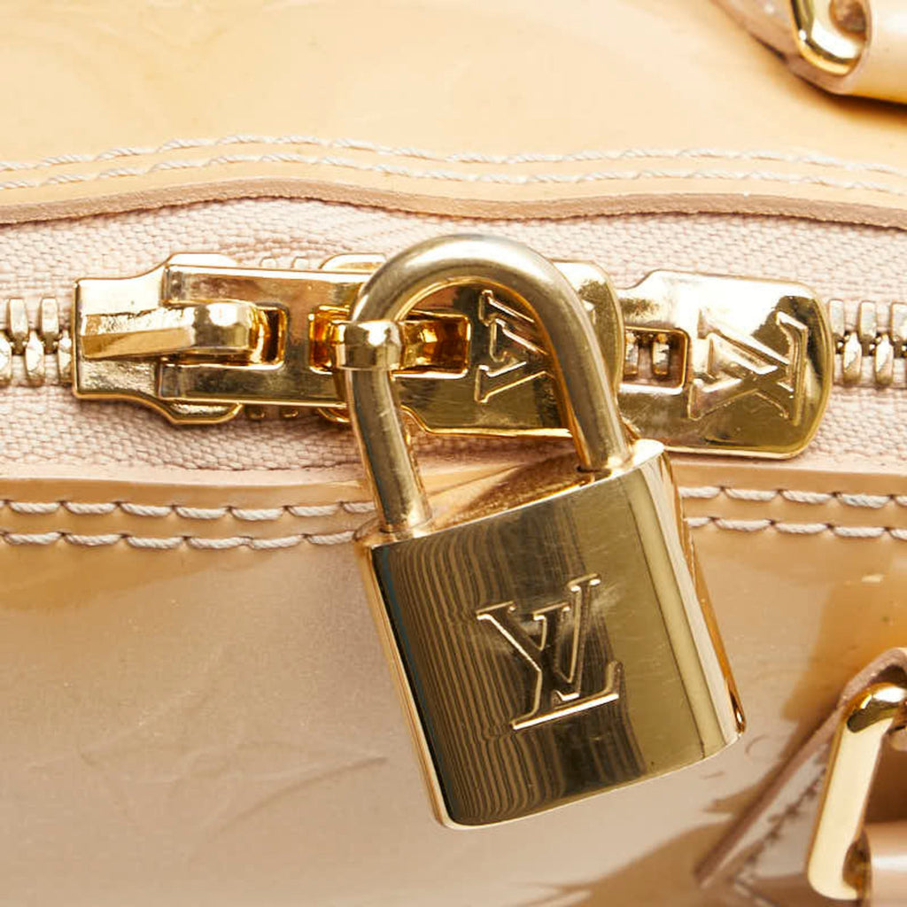 Louis Vuitton Beige Poodle Monogram Vernis Handbag (Pre-Owned)