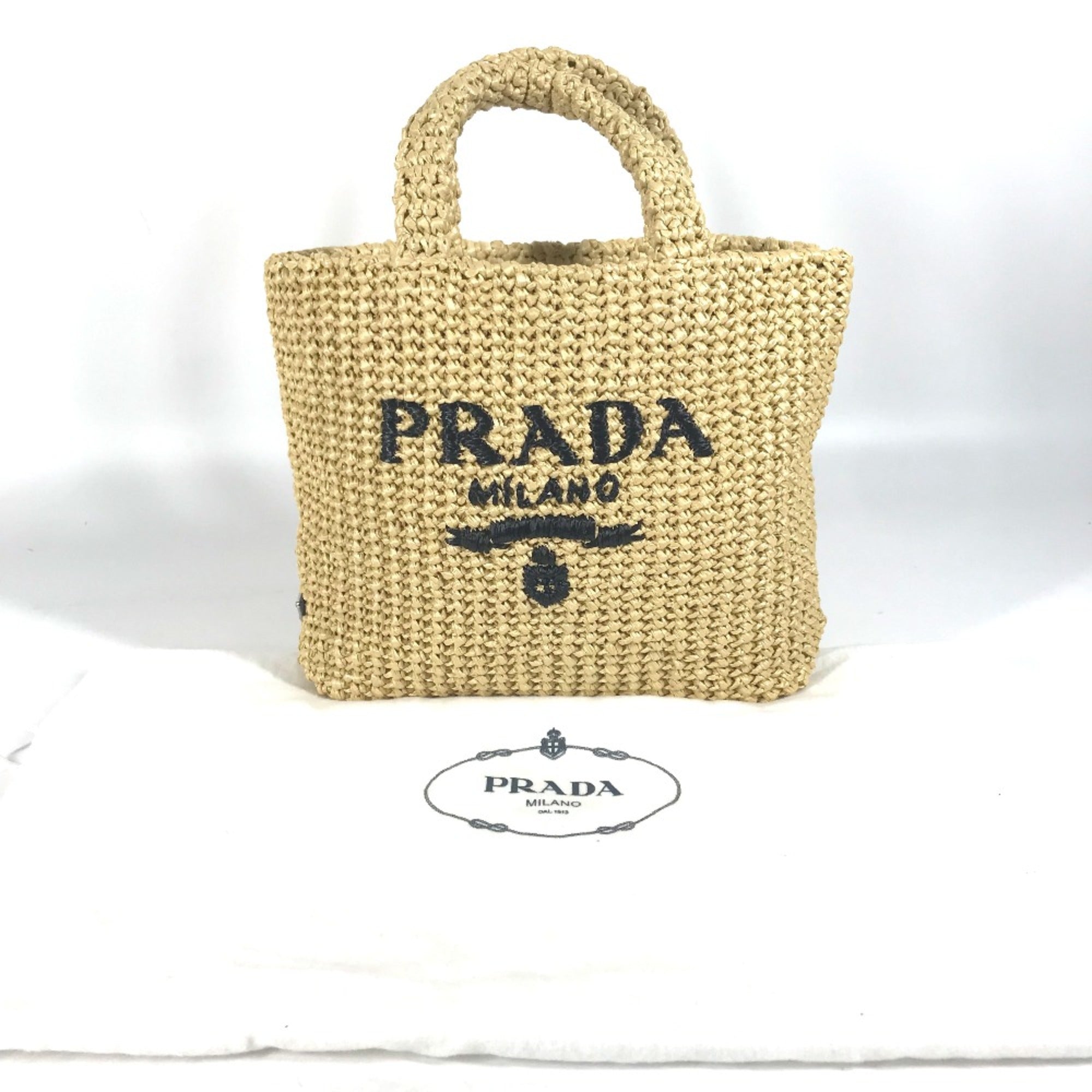 Prada Beige Cloth Handbag (Pre-Owned)