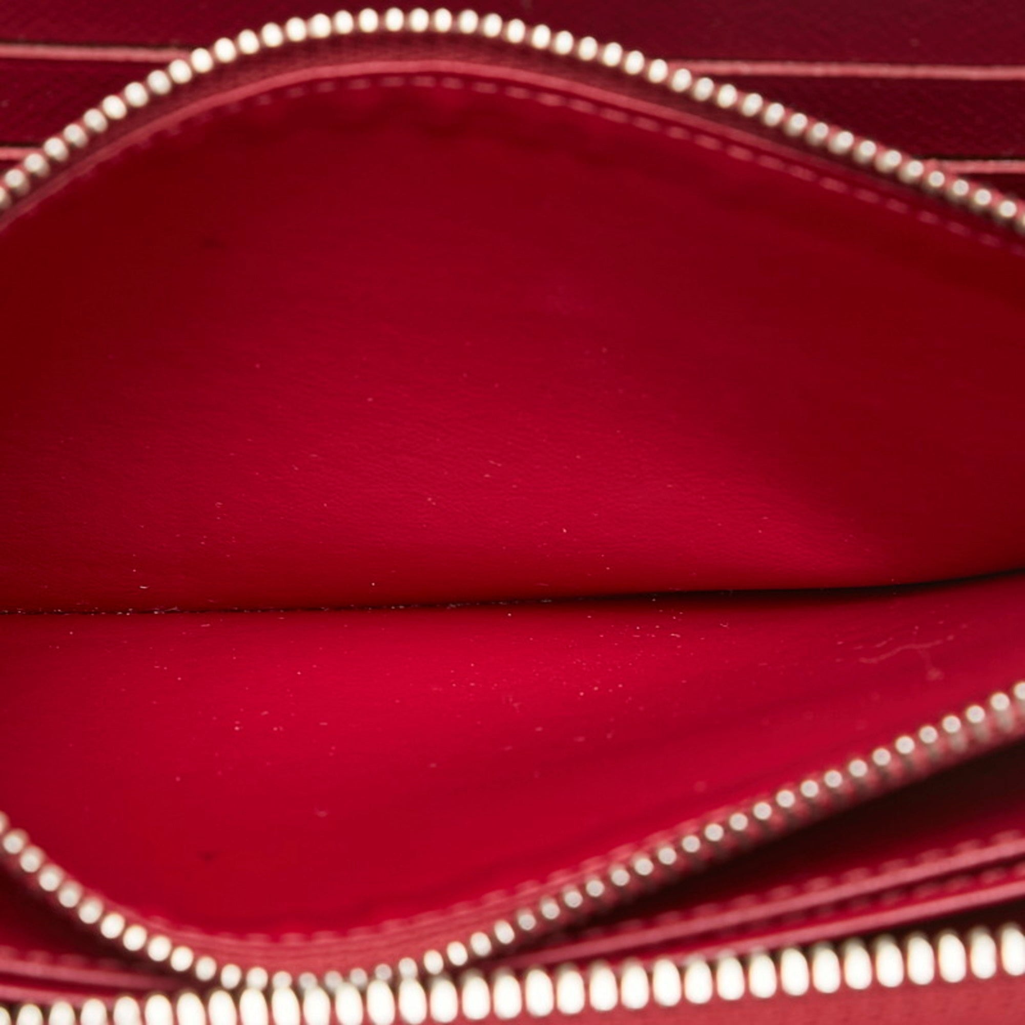 Louis Vuitton Fuchsia Purple Leather Long Wallet (Bi-Fold) (Pre-Owned)