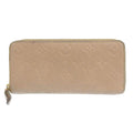 Louis Vuitton Monogram Empreinte Beige Dune Leather Long Wallet (Bi-Fold) (Pre-Owned)