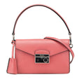 Prada Pink Leather Handbag Shoulder Bag (Pre-Owned)