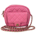 Chanel Pink Leather Shoulder Bag (Pre-Owned)
