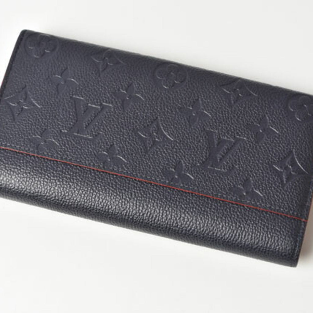 Louis Vuitton Rouge Monogram Empreinte Long Wallet (Bi-Fold) (Pre-Owned)