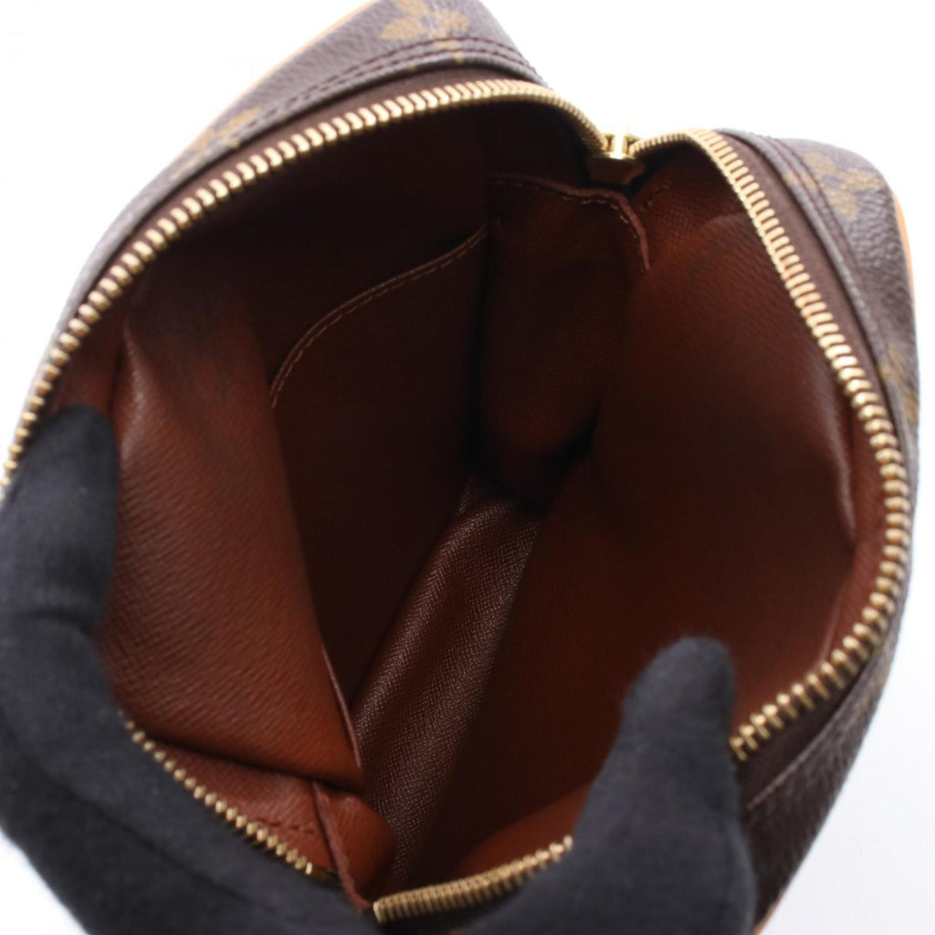 Louis Vuitton Brown Coated Canvas Leather Shoulder Bag (Pre-Owned)