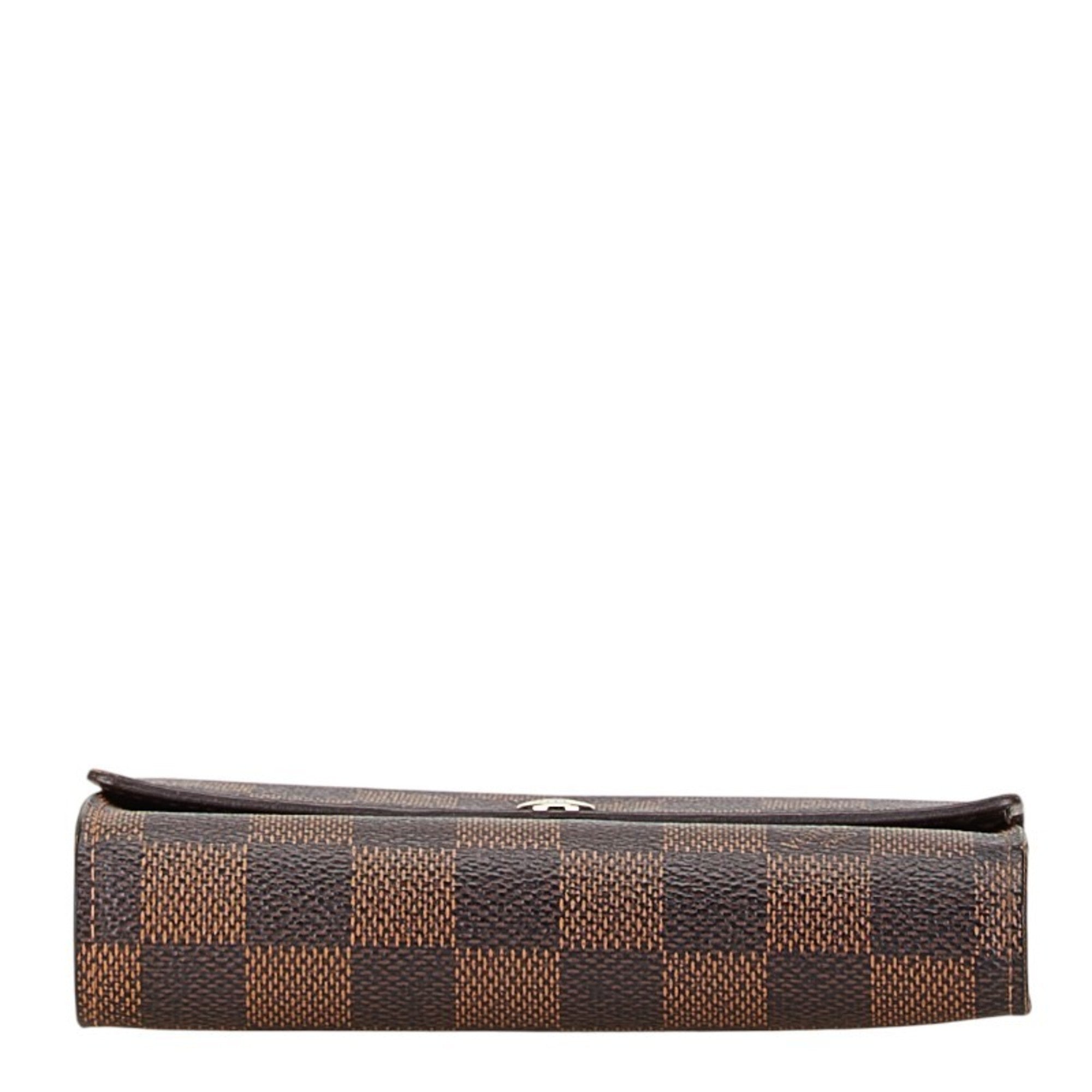 Louis Vuitton Damier Brown Pvc Wallet (Tri-Fold) (Pre-Owned)