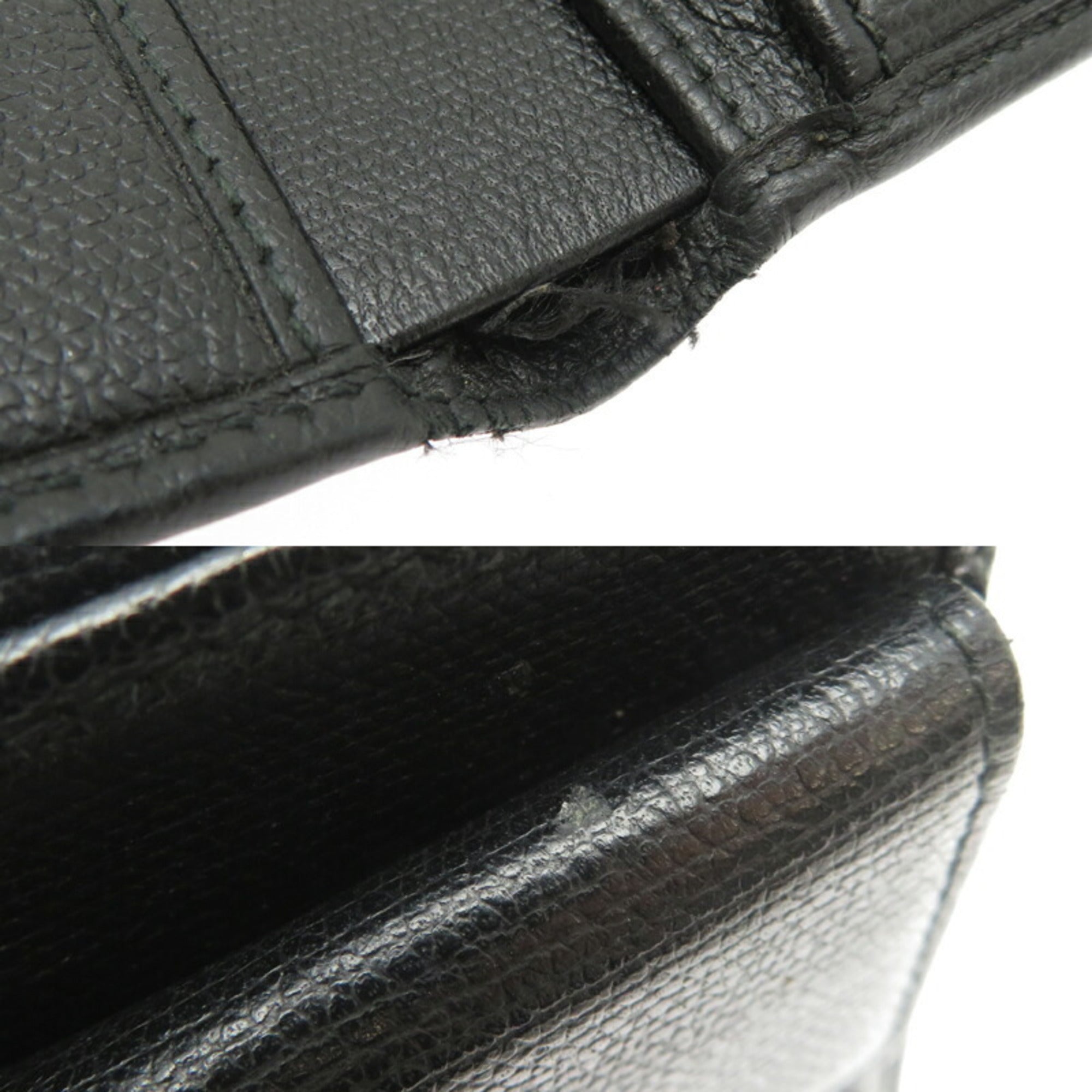 Chanel Black Leather Wallet (Bi-Fold) (Pre-Owned)
