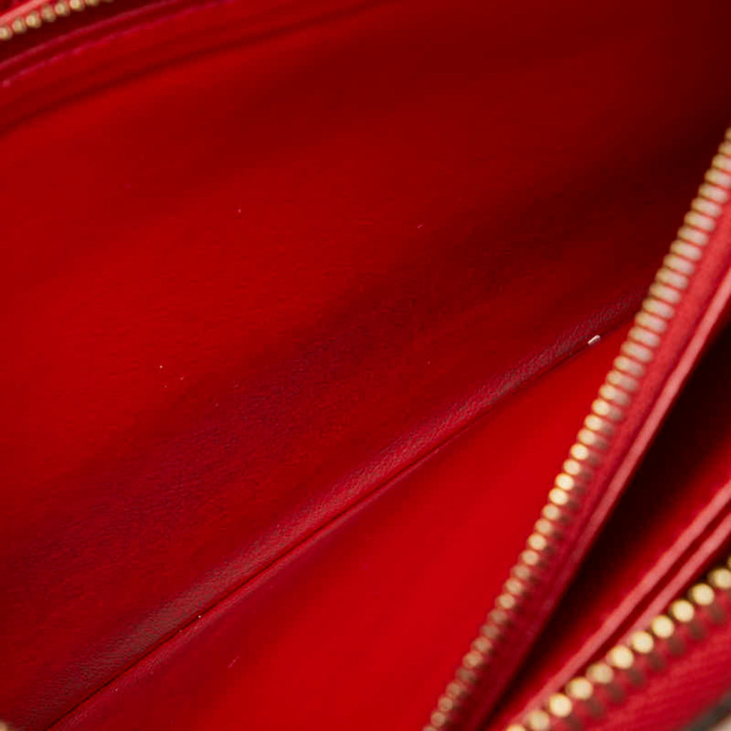 Louis Vuitton Auriane Red Color Leather Coin Purse/Coin Case (Pre-Owned)