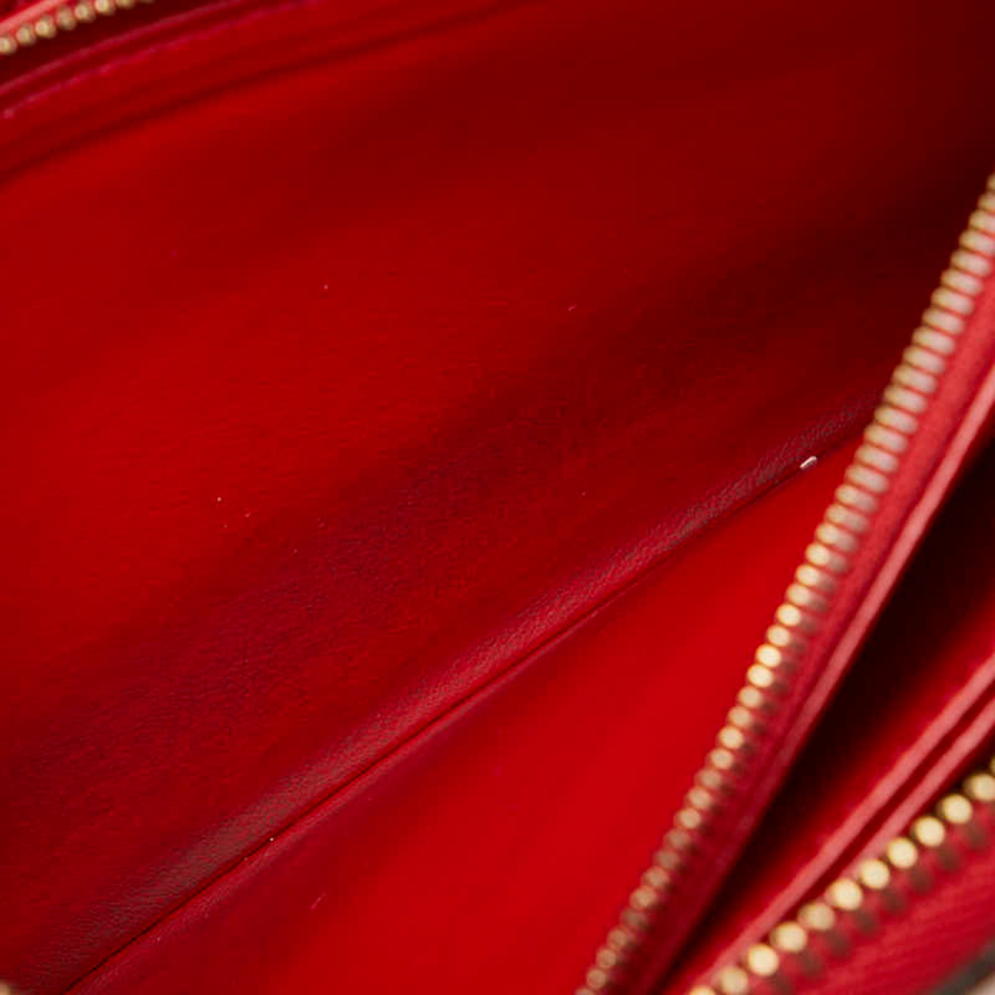 Louis Vuitton Auriane Red Color Leather Coin Purse/Coin Case (Pre-Owned)