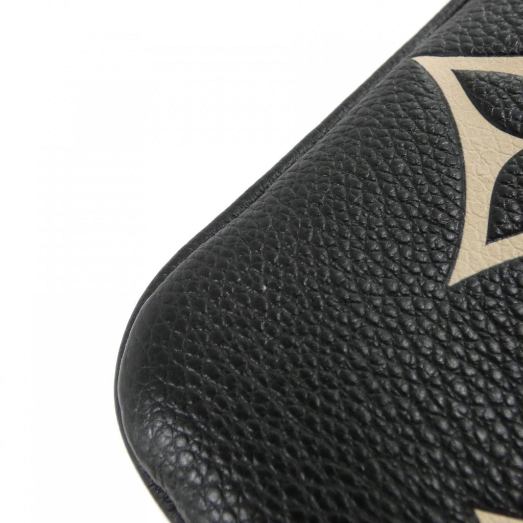 Louis Vuitton Monogram Empreinte Beige Black Leather Pochette Shoulder Bag (Pre-Owned)