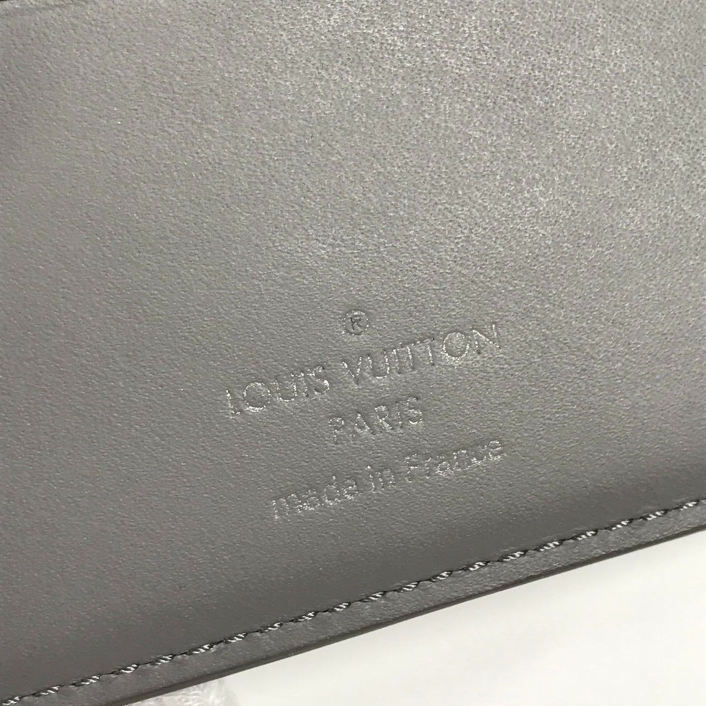 Louis Vuitton Gray Leather Wallet (Bi-Fold) (Pre-Owned)