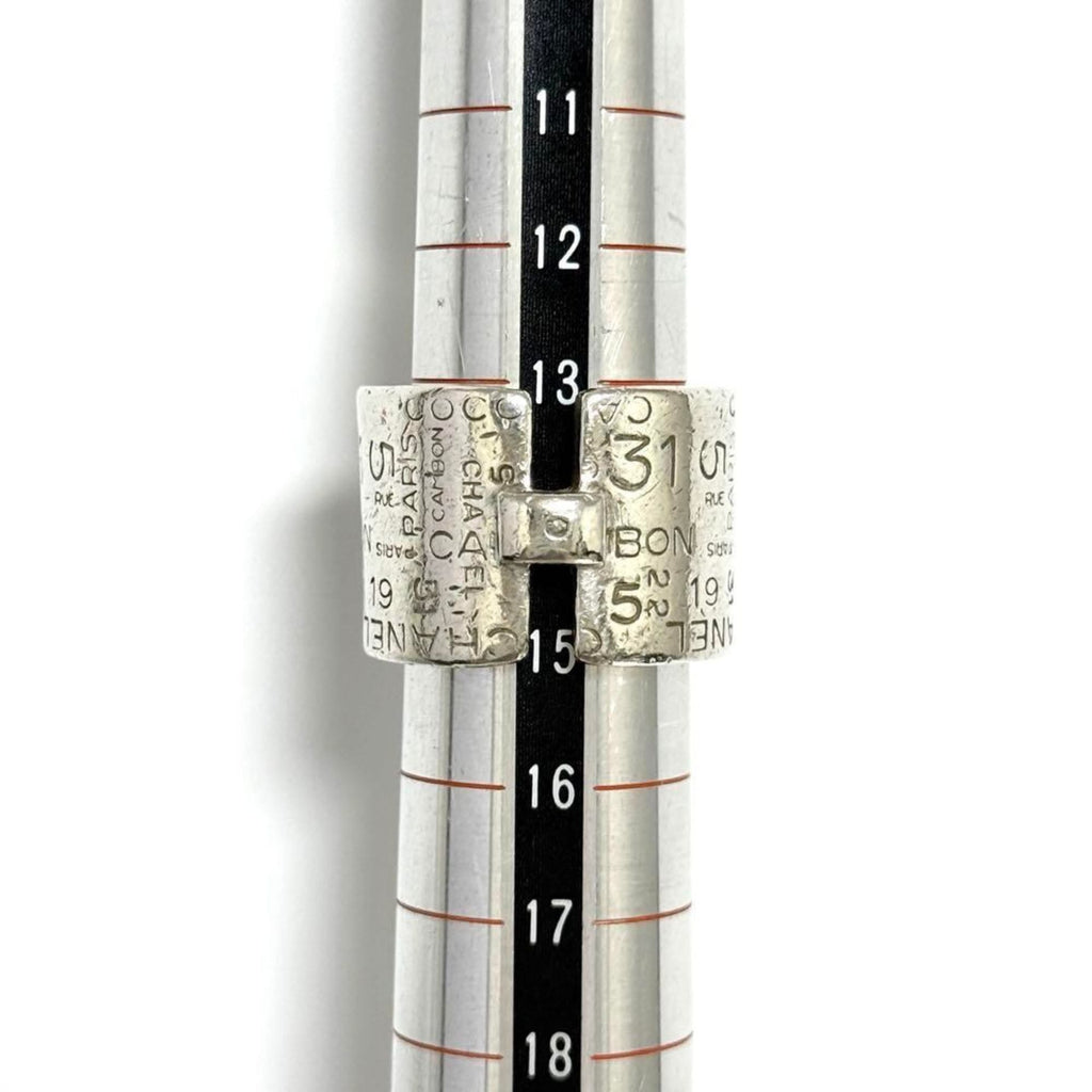 Chanel Silver 925 Band Ring (Pre-Owned)