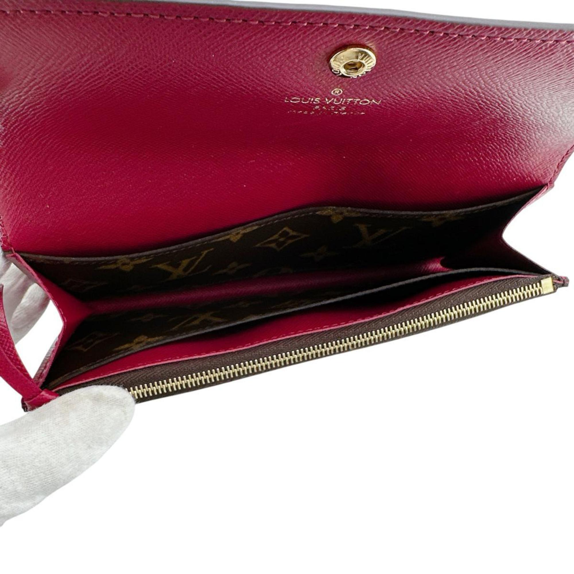 Louis Vuitton Monogram Brown Rouge Monogram Long Wallet (Bi-Fold) (Pre-Owned)