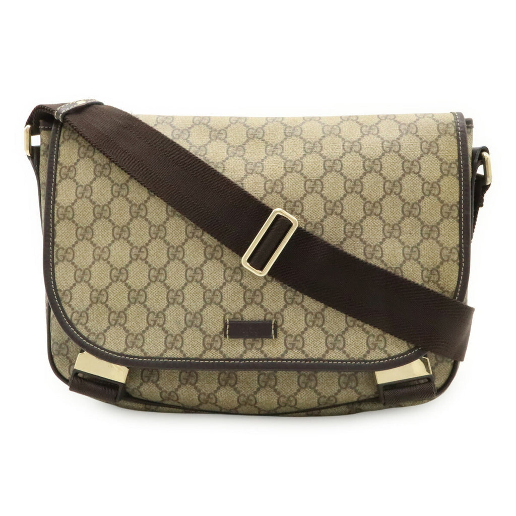 Gucci Gg Plus Beige Gg Supreme Shoulder Bag (Pre-Owned)