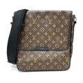 Louis Vuitton Monogram Macassar Black Brown Shoulder Bag (Pre-Owned)