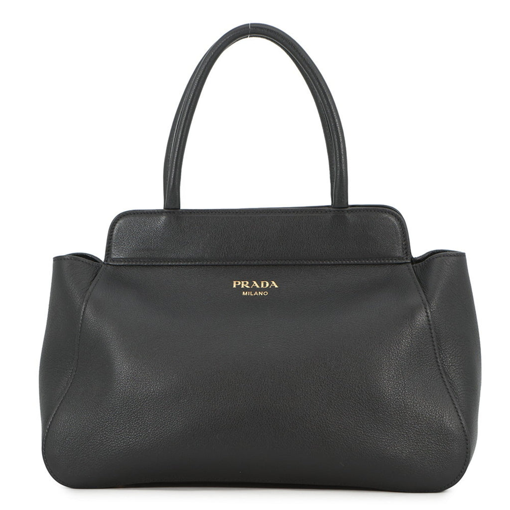 Prada Black Leather Handbag (Pre-Owned)