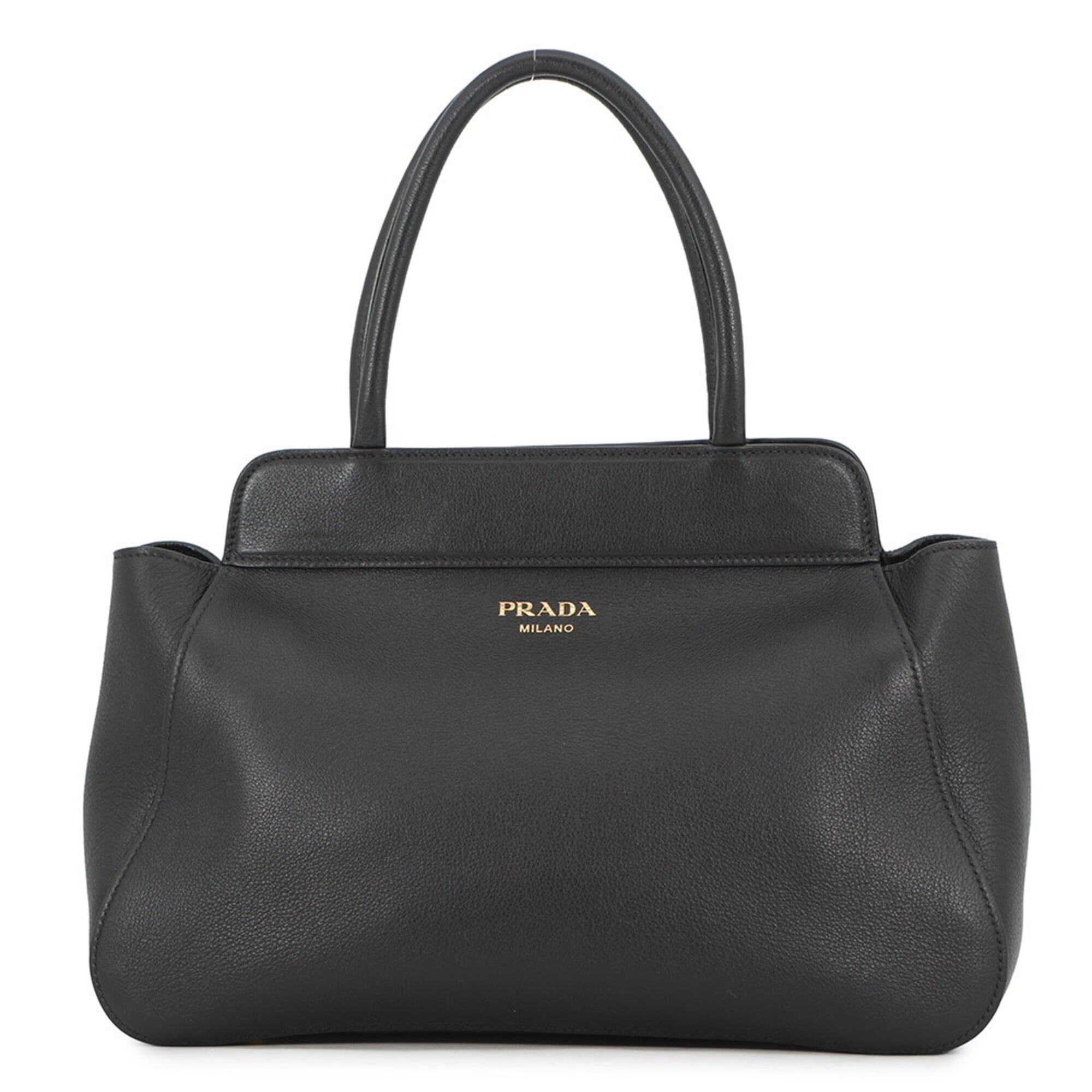 Prada Black Leather Handbag (Pre-Owned)
