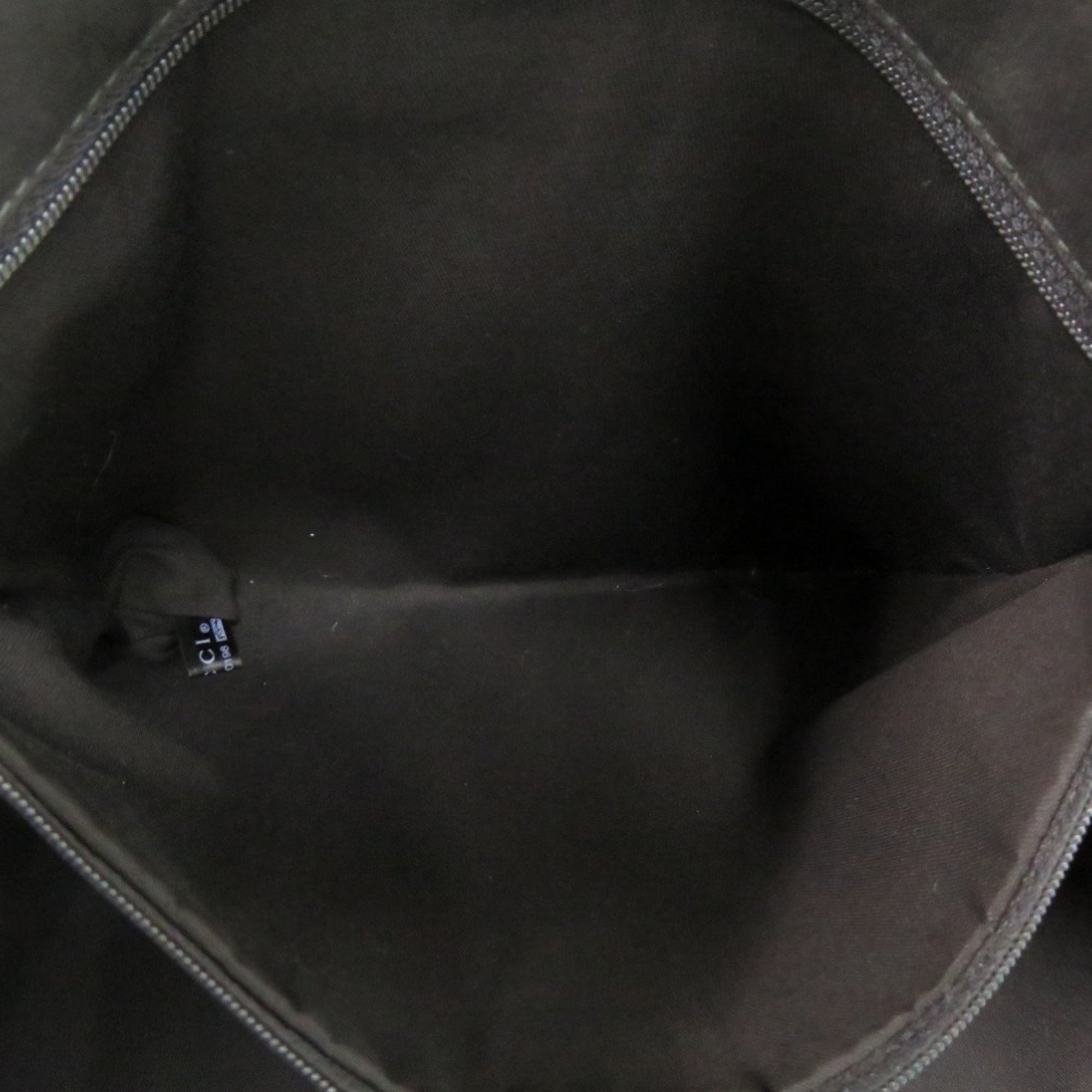 Gucci Black Canvas Leather Tote Bag (Pre-Owned)