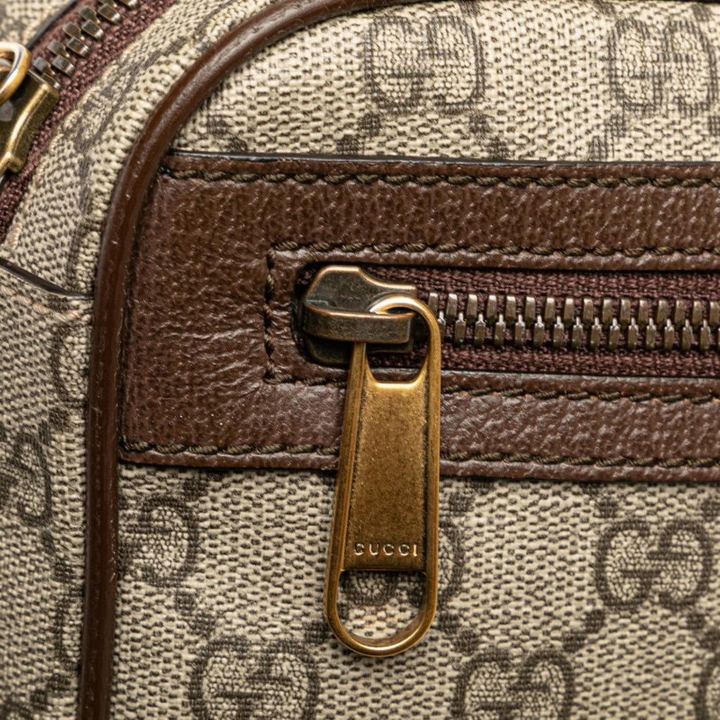 Gucci Beige Brown Pvc Leather Sling Bag (Pre-Owned)