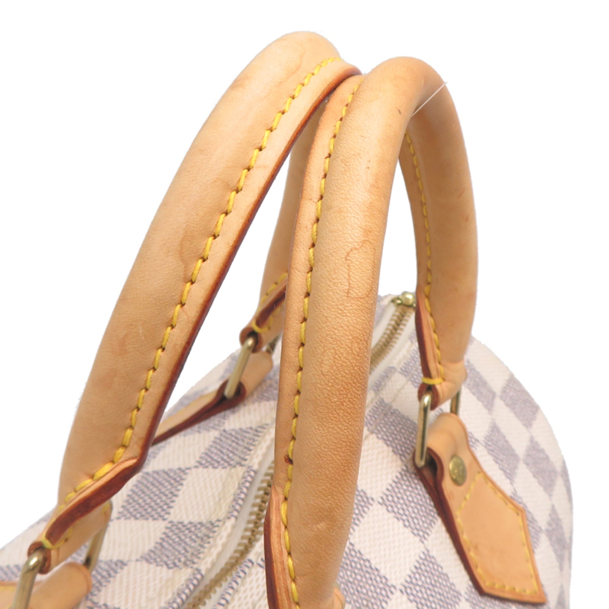 Louis Vuitton White Damier Azur Handbag (Pre-Owned)