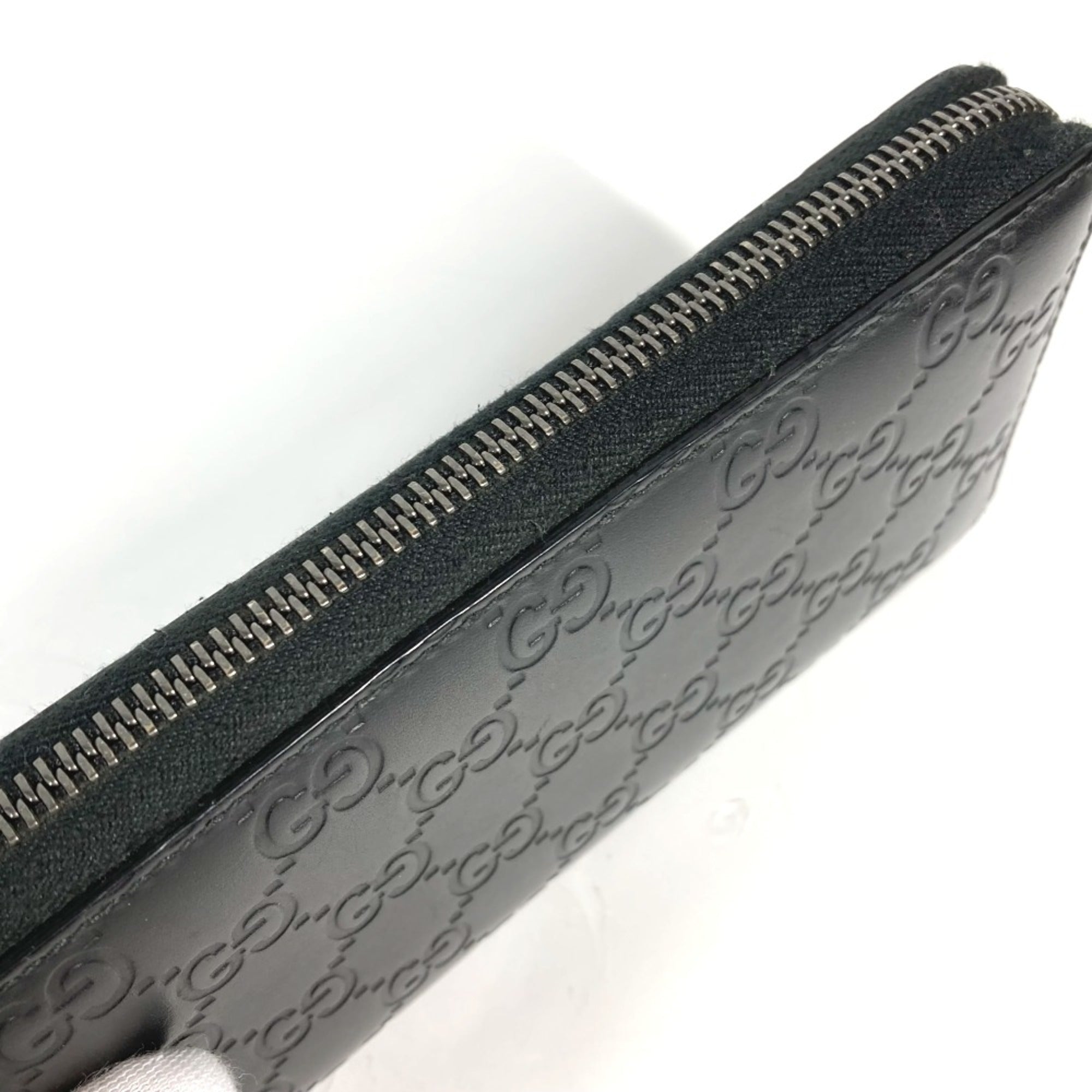 Gucci Black Leather Long Wallet (Bi-Fold) (Pre-Owned)