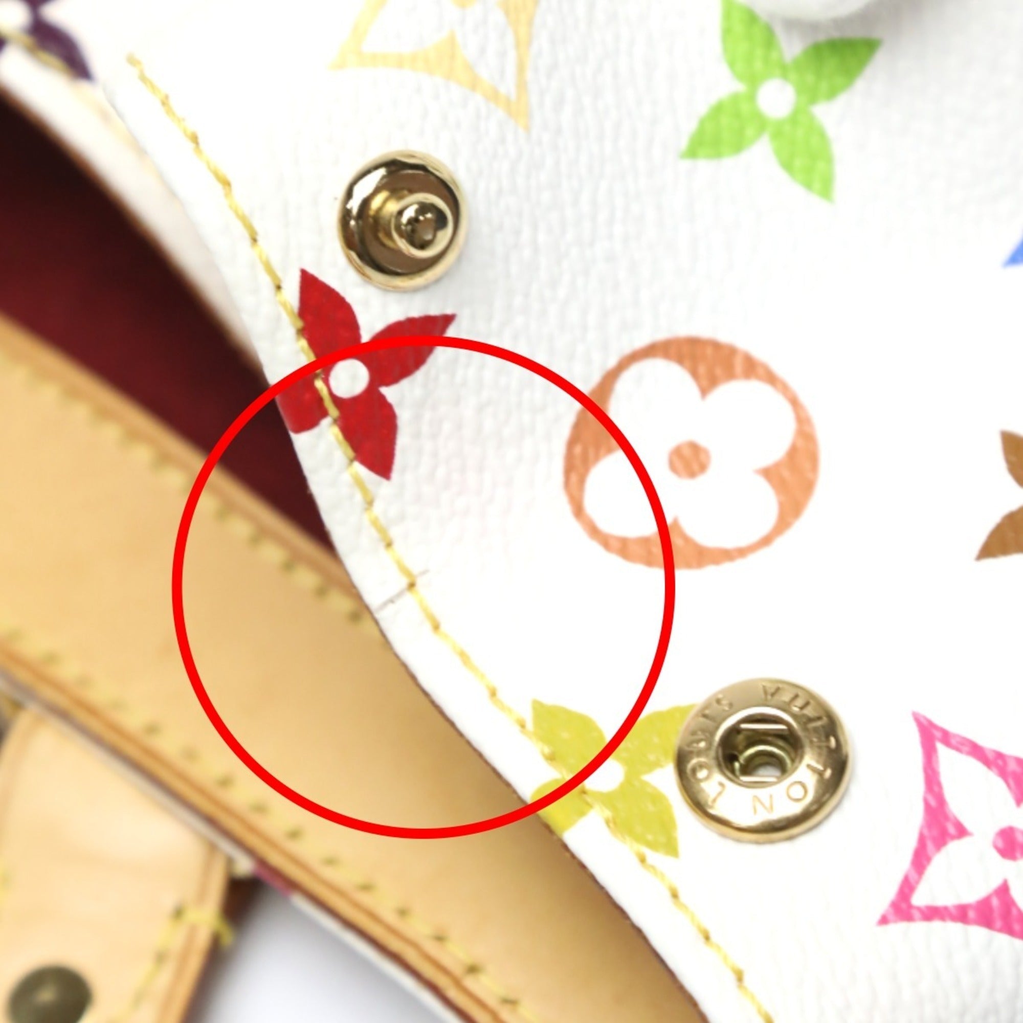 Louis Vuitton Blanc Multi-Color Monogram Multicolore Handbag (Pre-Owned)