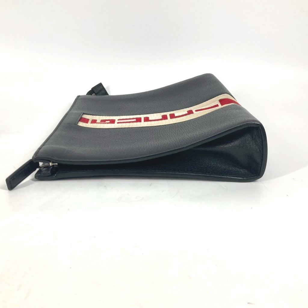 Gucci Black Leather Clutch Bag Pouch (Pre-Owned)