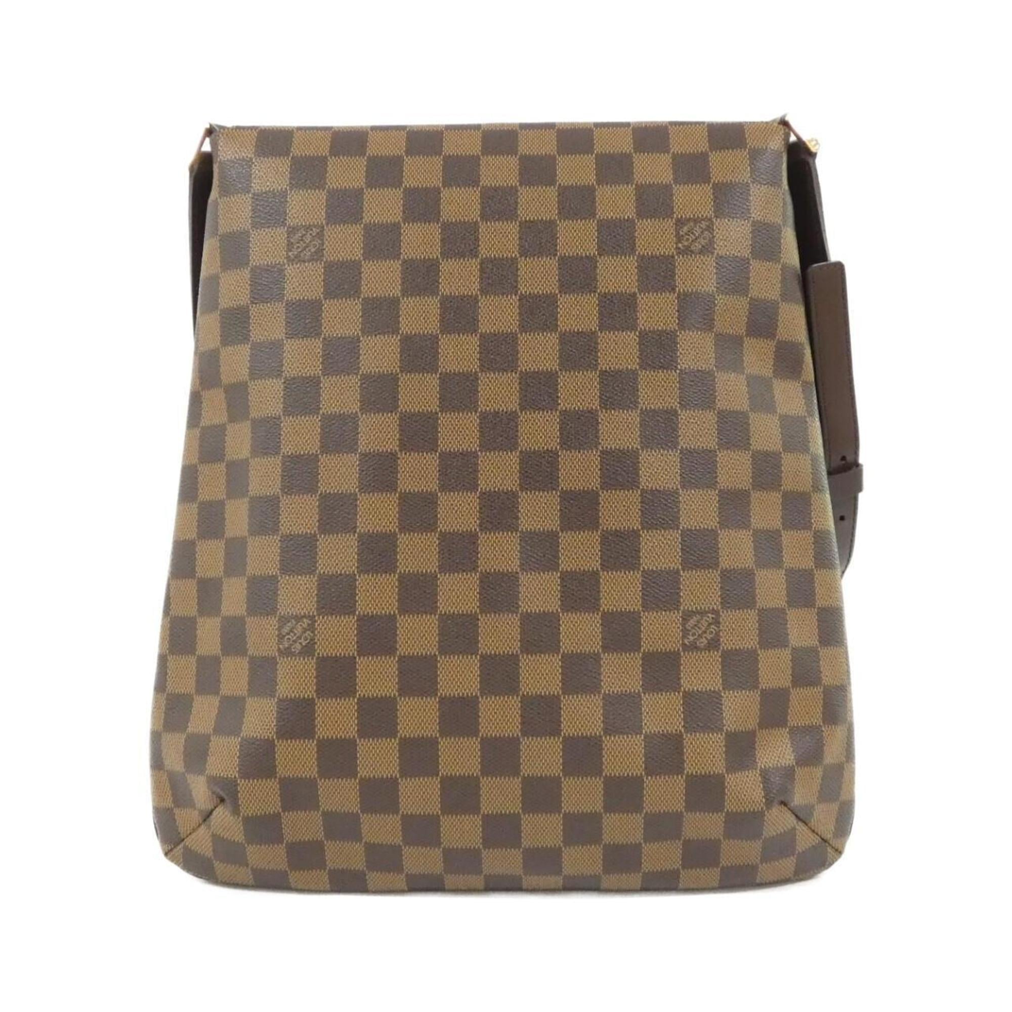Louis Vuitton Damier Canvas Ebene Damier Canvas Shoulder Bag (Pre-Owned)