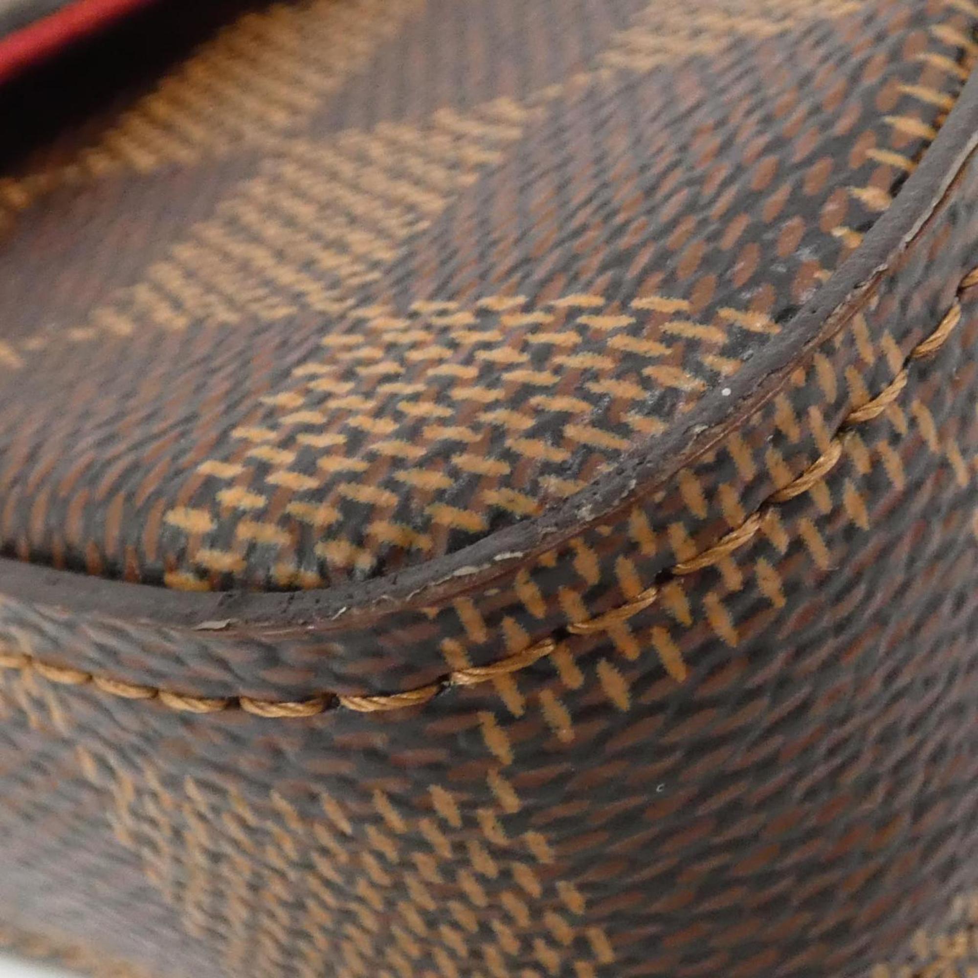 Louis Vuitton Damier Ebene Coated Canvas Pochette Shoulder Bag (Pre-Owned)