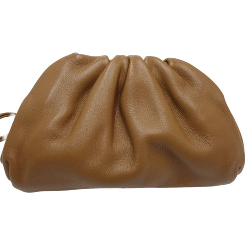 Bottega Veneta Brown Leather Pochette Pouch (Pre-Owned)