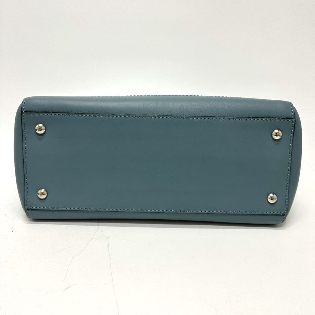 Fendi Blue Leather Handbag (Pre-Owned)