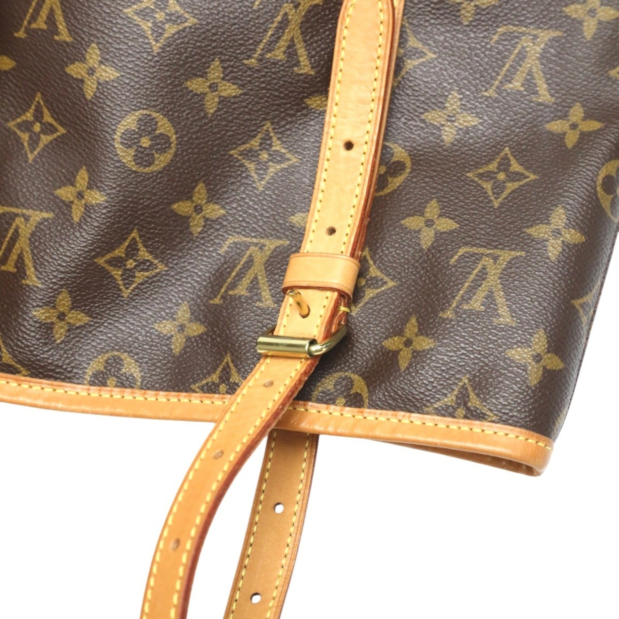 Louis Vuitton Brown Monogram Canvas Shoulder Bag Tote Bag (Pre-Owned)