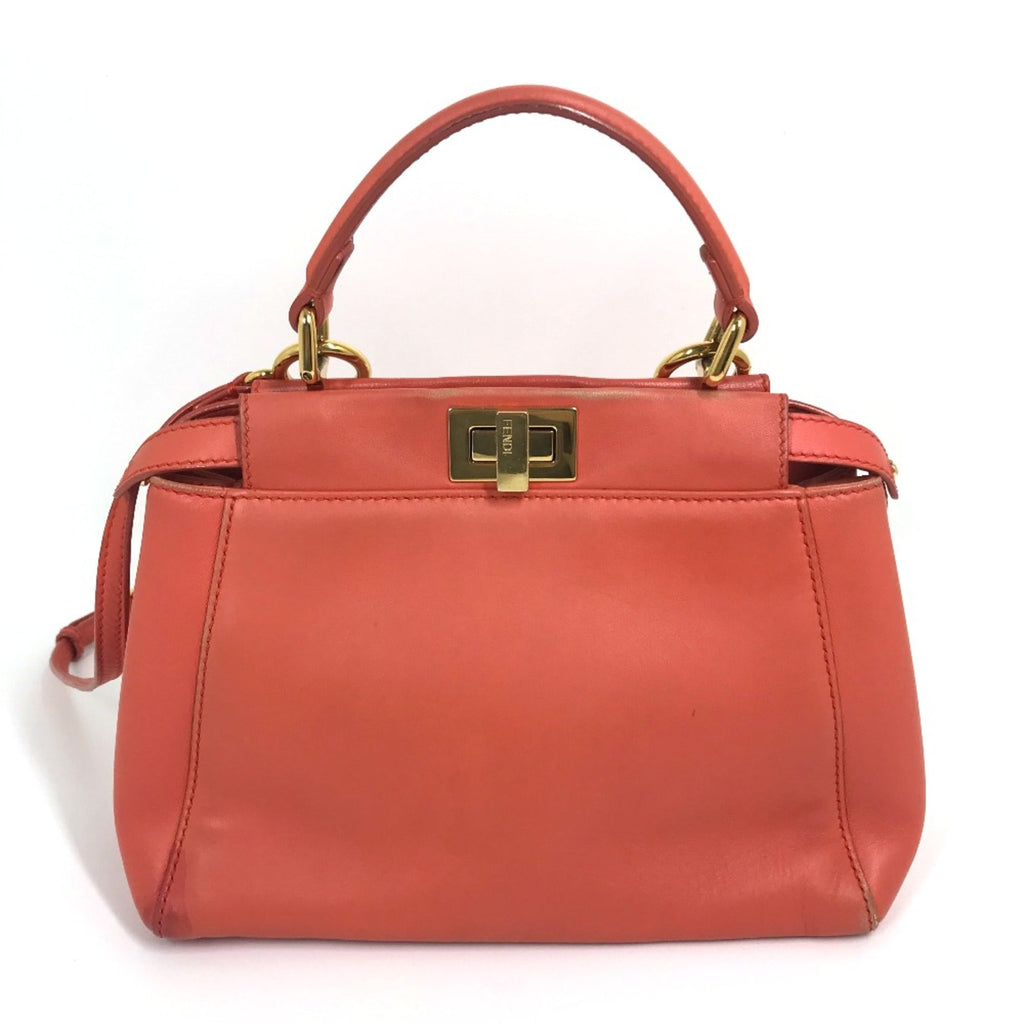 Fendi Pink Leather Handbag (Pre-Owned)