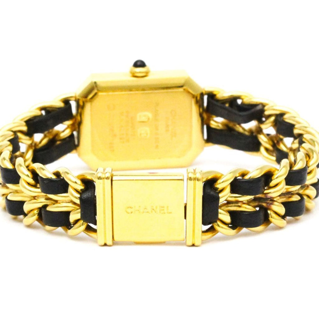 Chanel Premiere Rock Quartz Watch Plated Metal And Leather Watch (Pre-Owned)