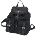 Prada Black Nero Nylon Leather Backpack (Pre-Owned)