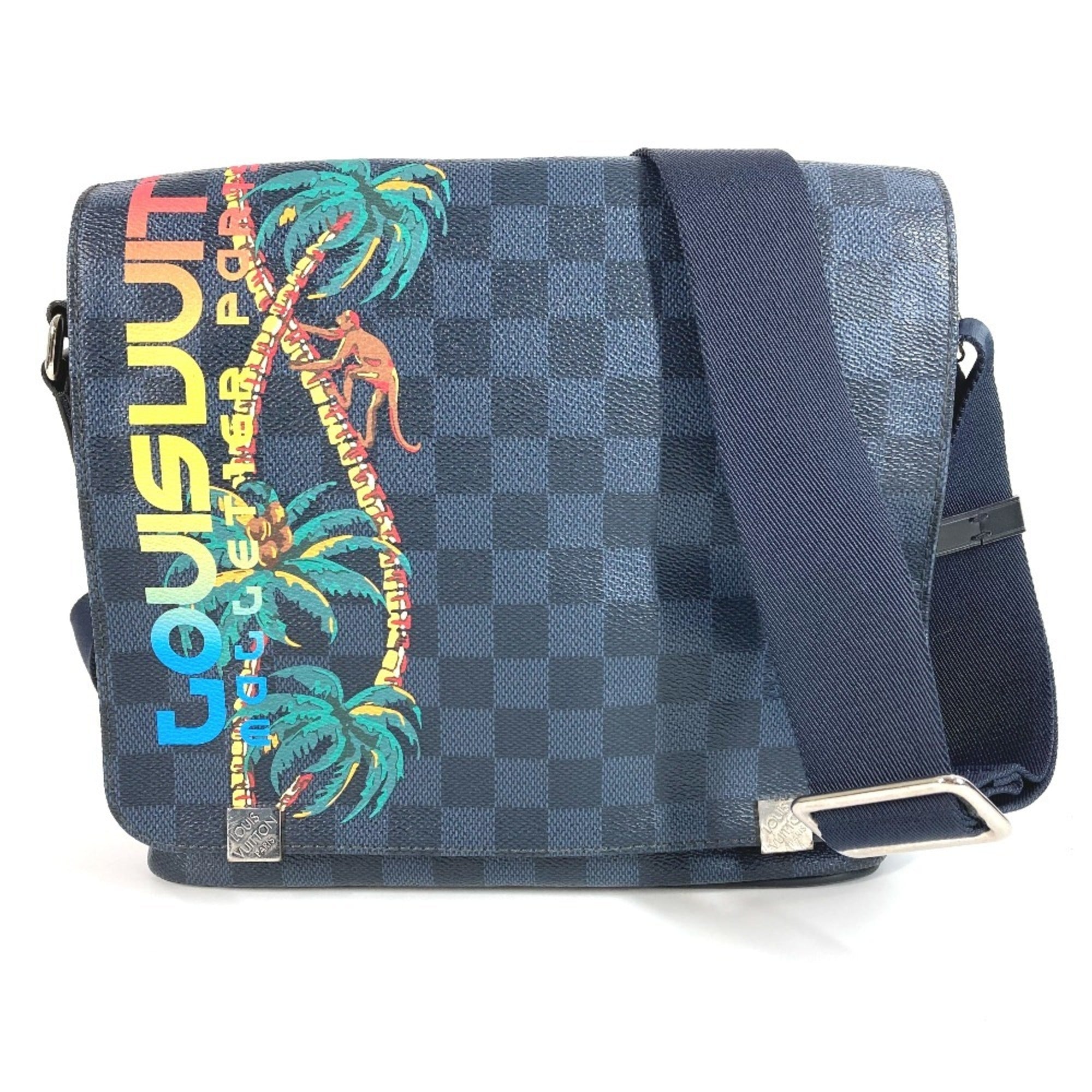 Louis Vuitton Damier Cobalt Multi-Color Navy Shoulder Bag (Pre-Owned)