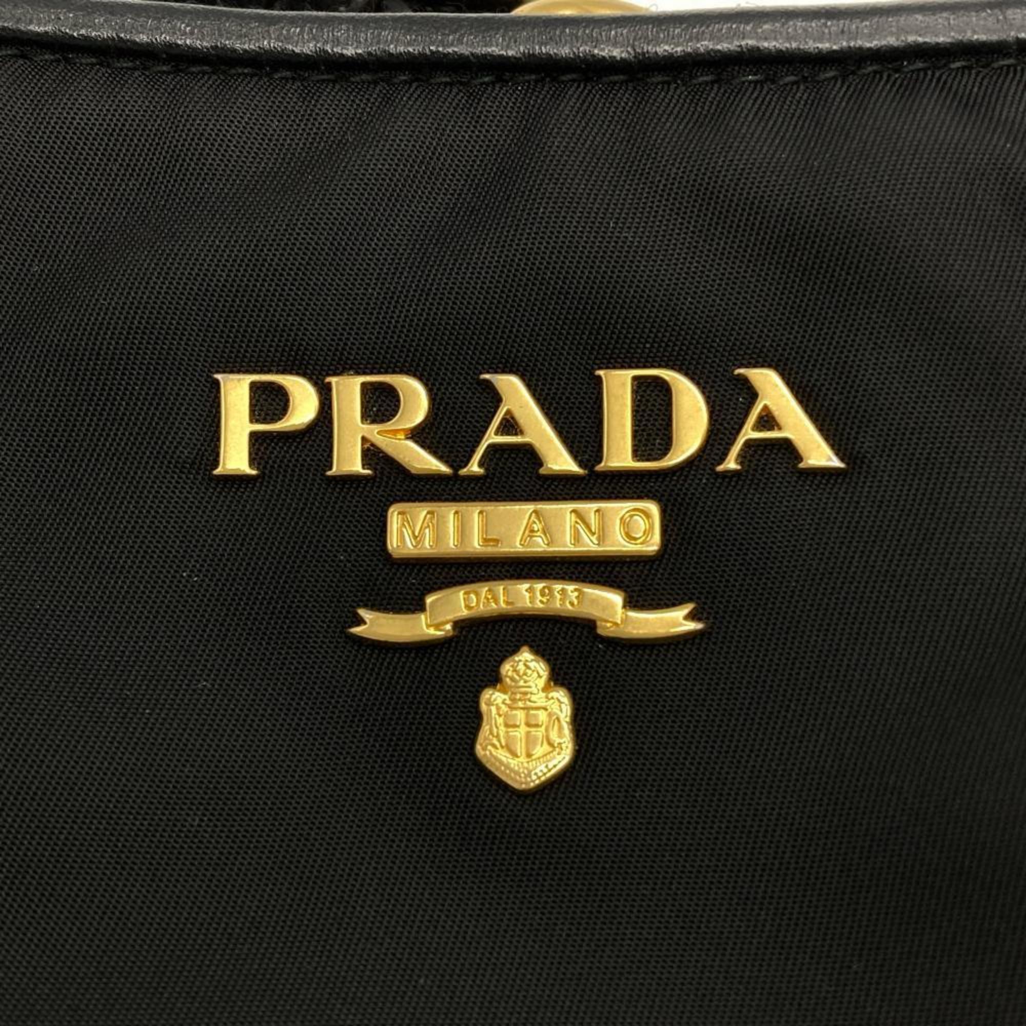 Prada Black Nylon Shoulder Bag (Pre-Owned)