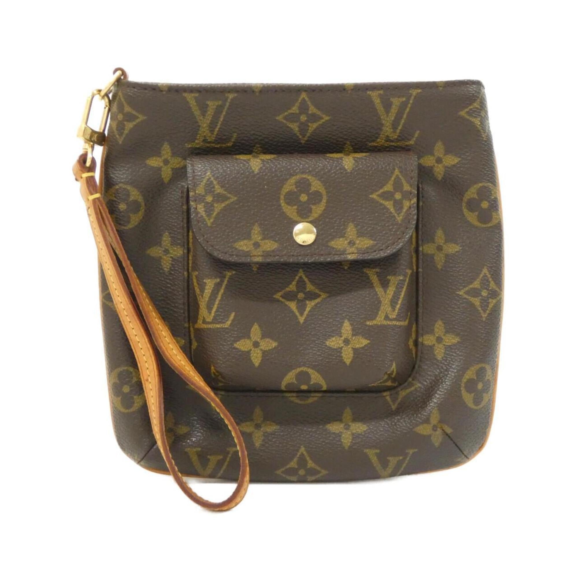 Louis Vuitton Marron Coated Canvas Handbag (Pre-Owned)
