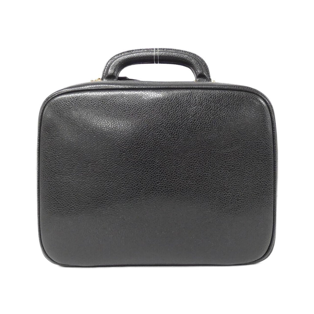 Chanel Black Caviar Leather Handbag (Pre-Owned)
