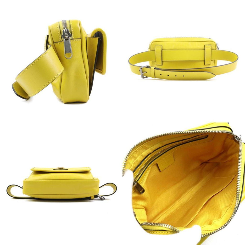 Gucci Yellow Leather Fanny Pack (Pre-Owned)