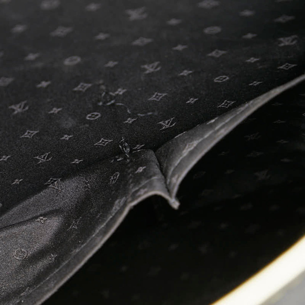Louis Vuitton Black Noir Leather Handbag Tote Bag (Pre-Owned)