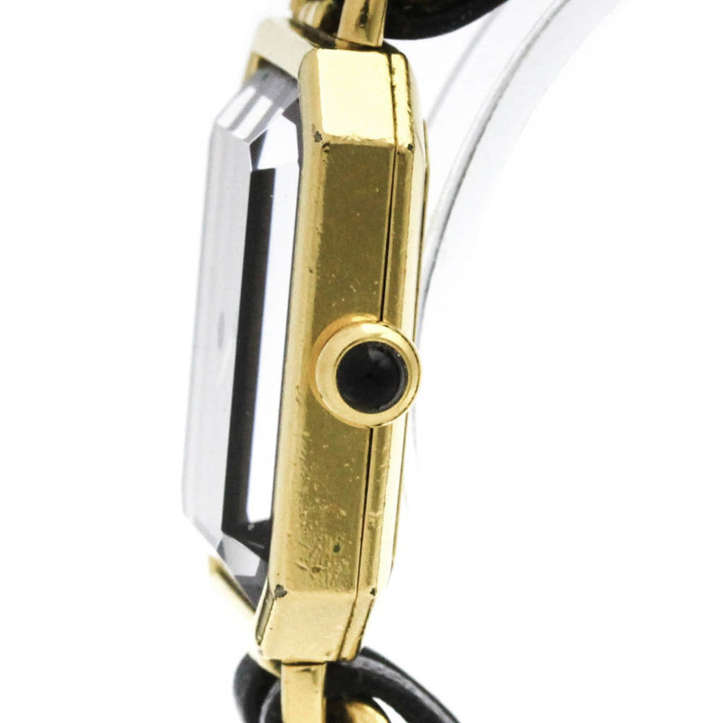 Chanel Premiere Rock Quartz Watch Plated Metal And Leather Watch (Pre-Owned)