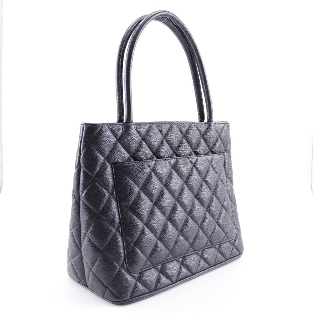 Chanel Caviar Skin Black Caviar Leather Tote Bag (Pre-Owned)