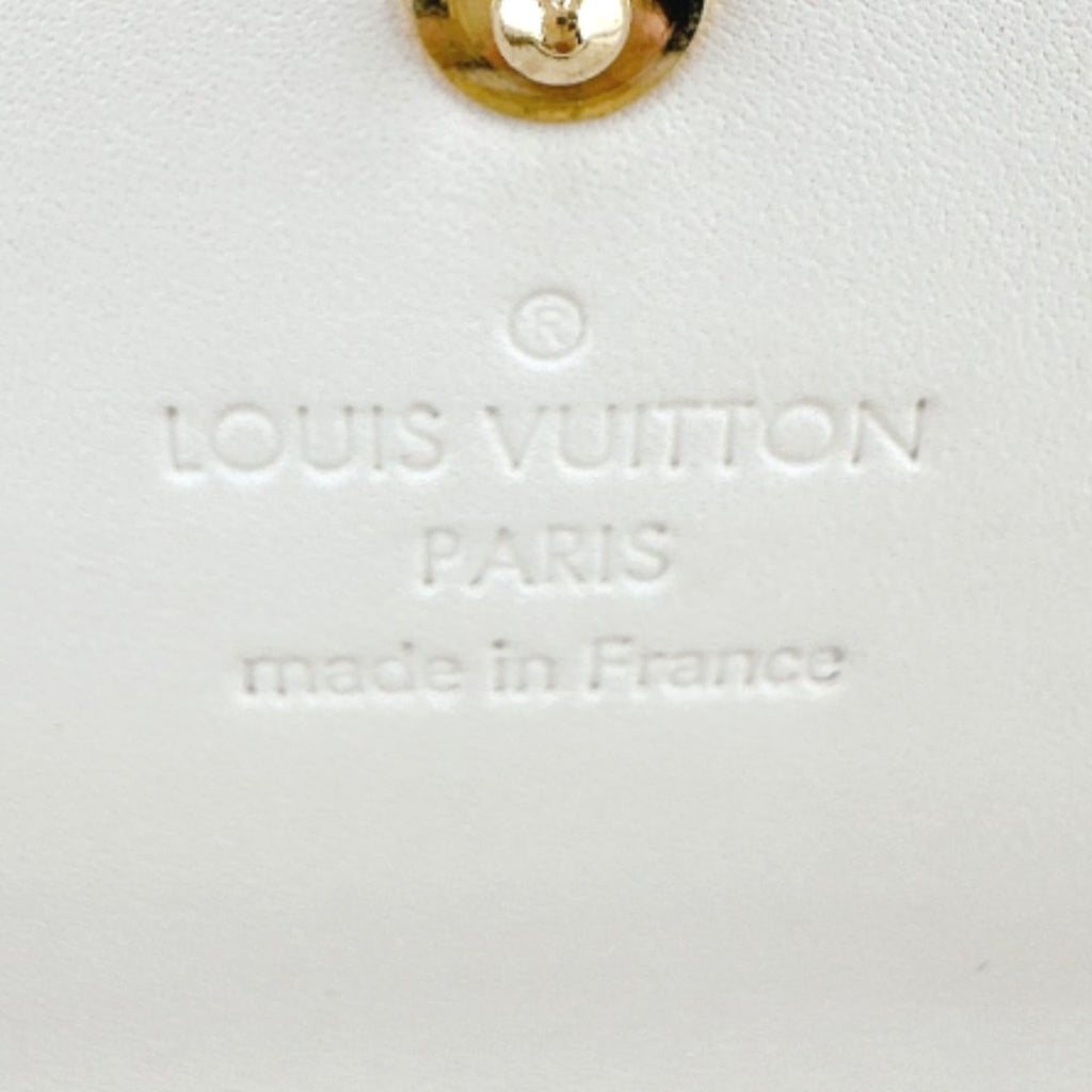 Louis Vuitton Cream White Monogram Vernis Long Wallet (Tri-Fold) (Pre-Owned)