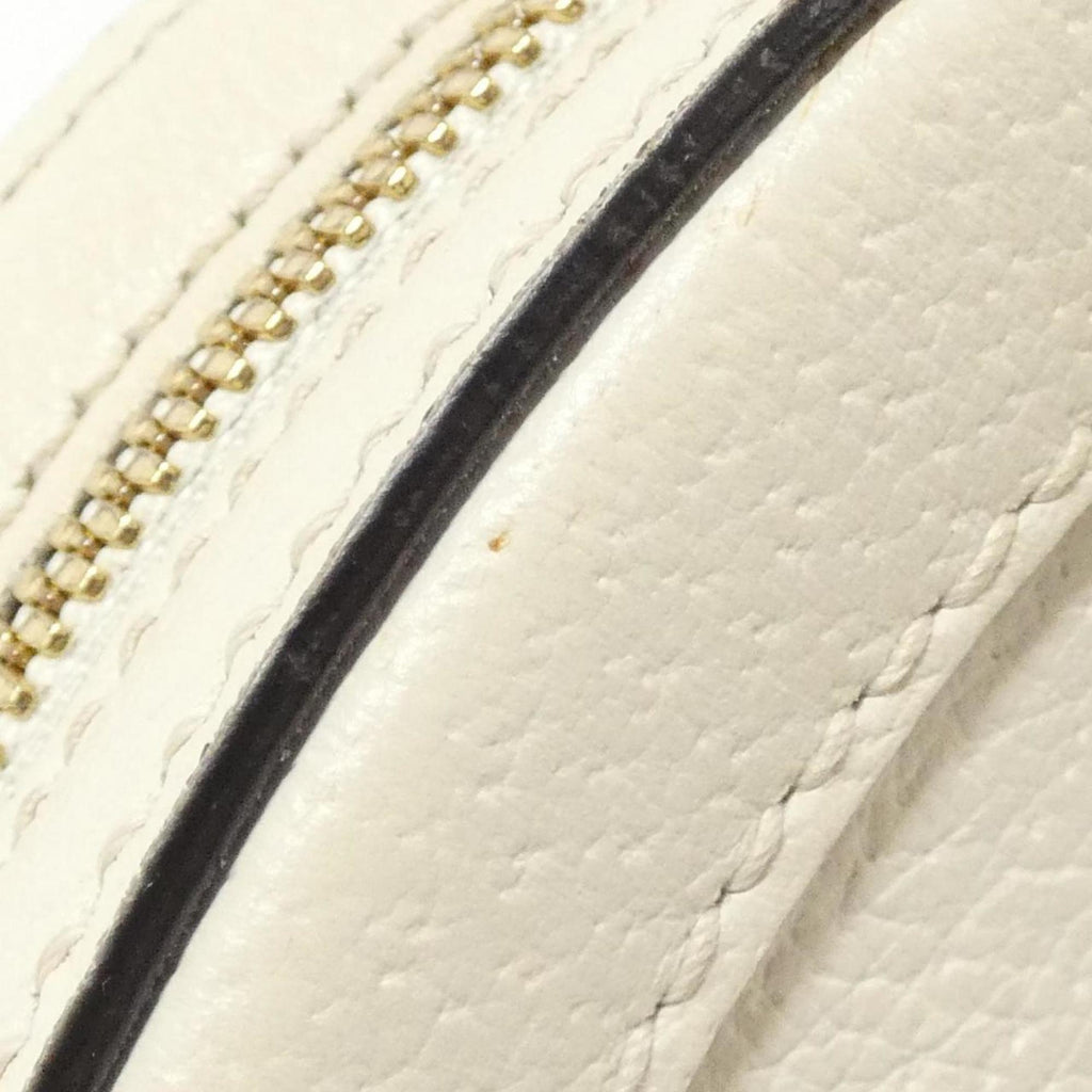 Gucci Ophidia White Leather Shoulder Bag (Pre-Owned)