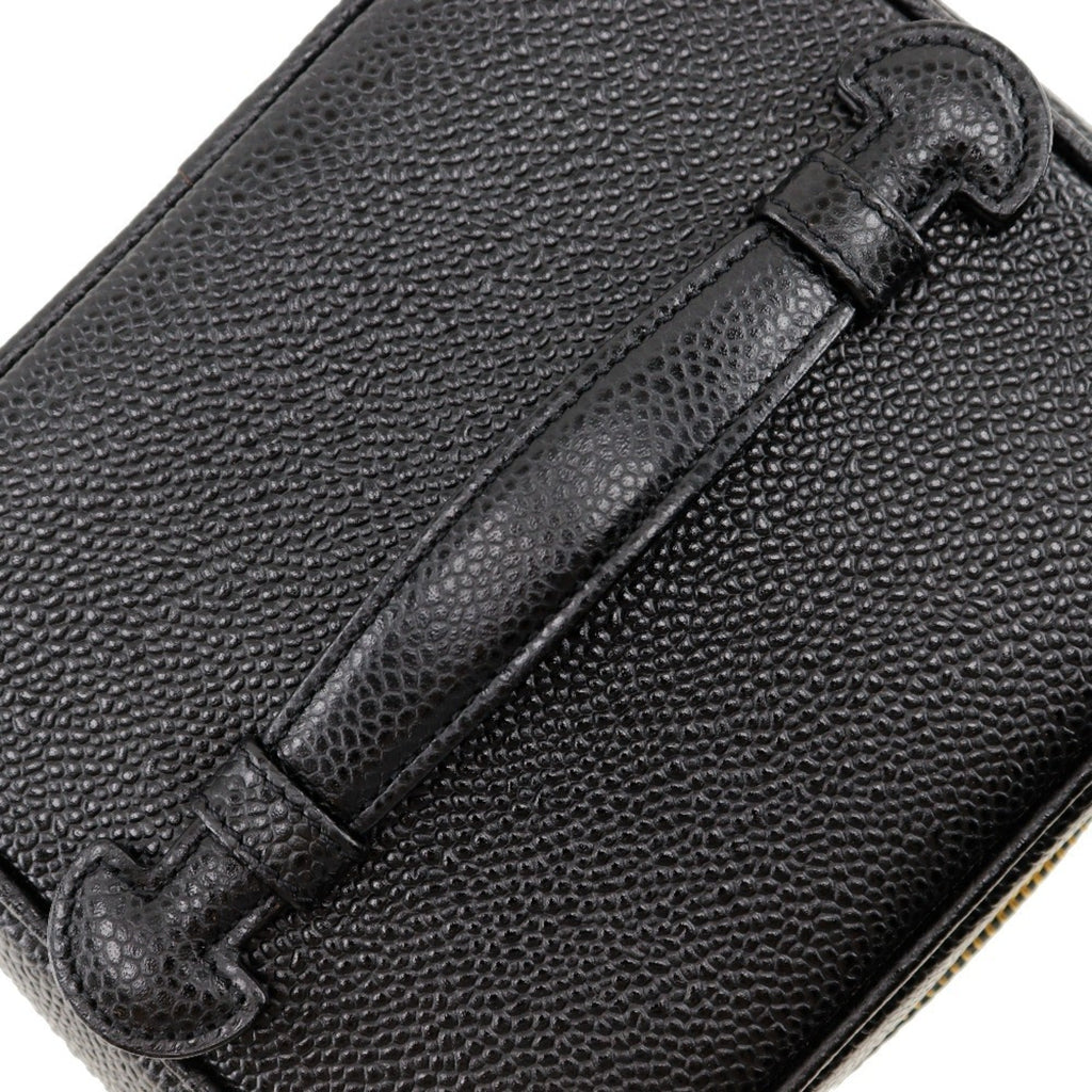 Chanel Caviar Skin Black Caviar Leather Handbag (Pre-Owned)