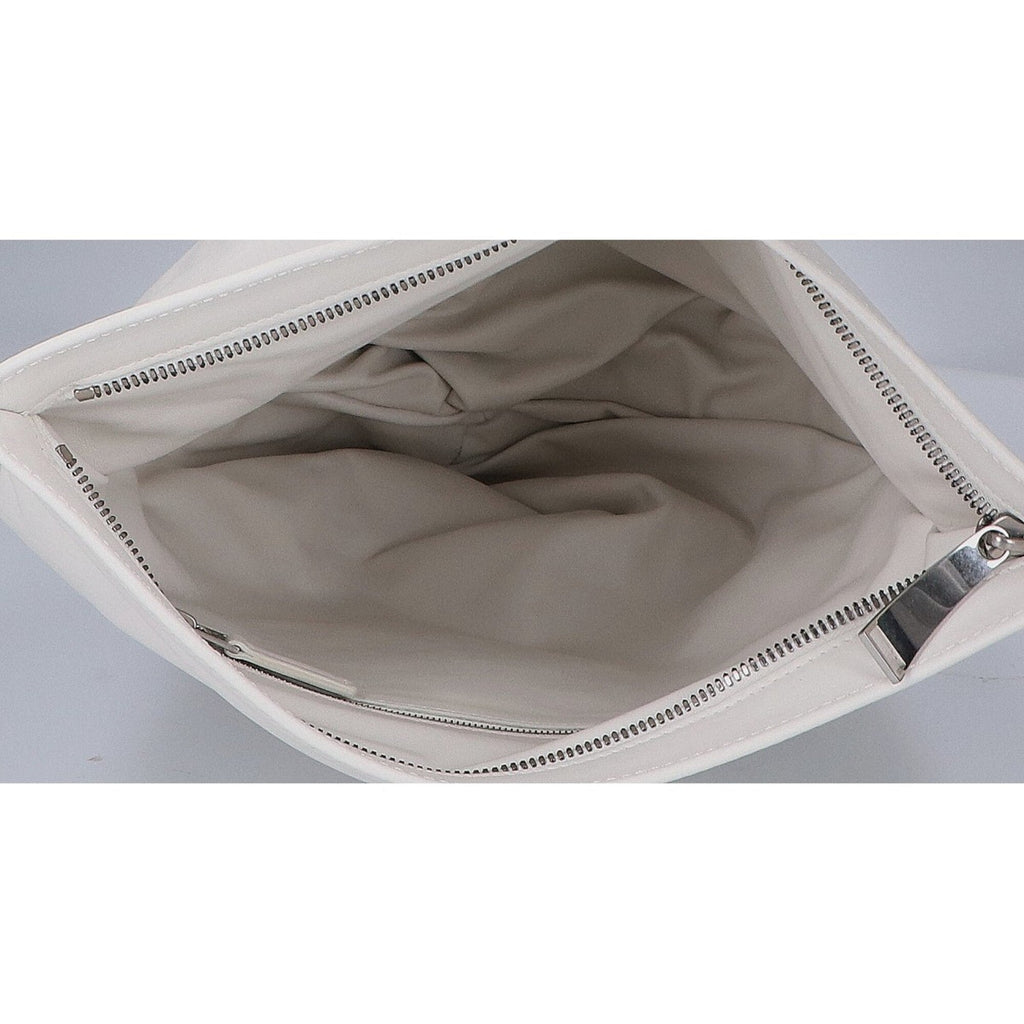 Bottega Veneta White Leather Handbag (Pre-Owned)