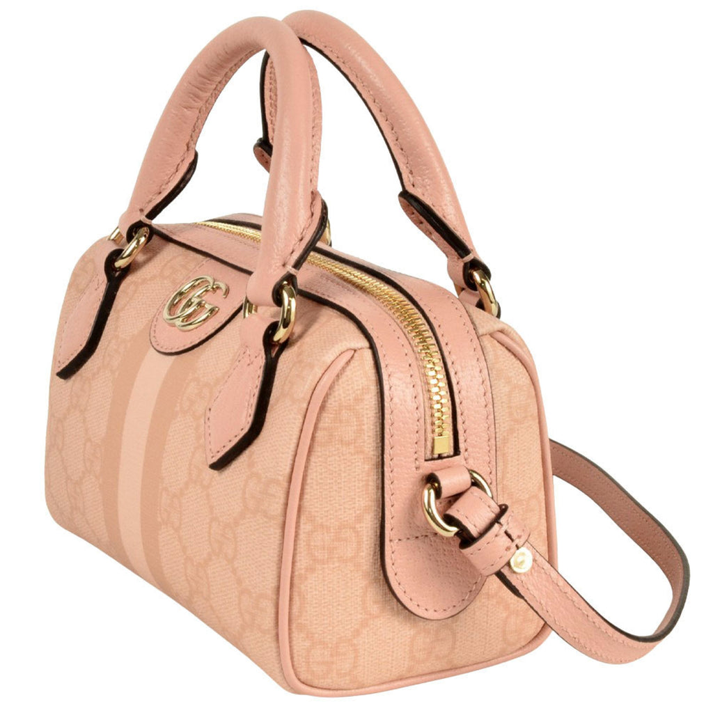 Gucci Ophidia Pink Gg Supreme Handbag Shoulder Bag (Pre-Owned)