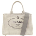 Prada Gray Denim Handbag (Pre-Owned)